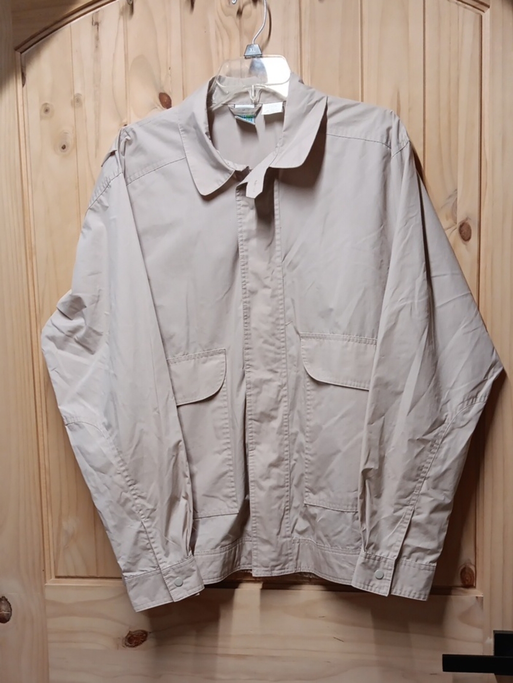 Seapalms Lightweight Beige Men's Jacket EUC